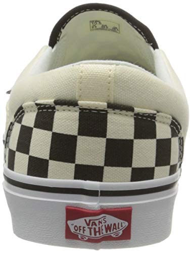 Vans Asher, Zapatillas sin Cordones Hombre, Blanco Checkers Black Natural, 42.5 EU