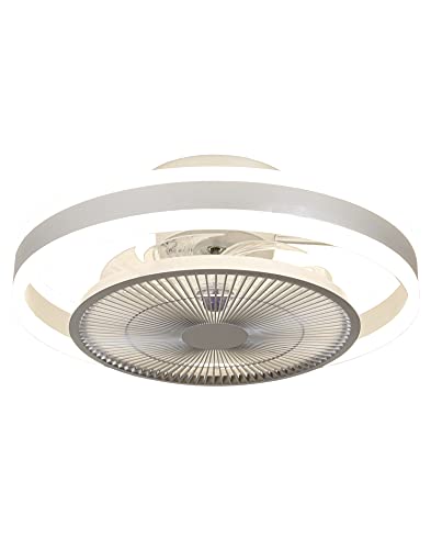 Ventilador de Techo DC MISTRAL LED 72W Dimable Zioneled Plata Ø50cm