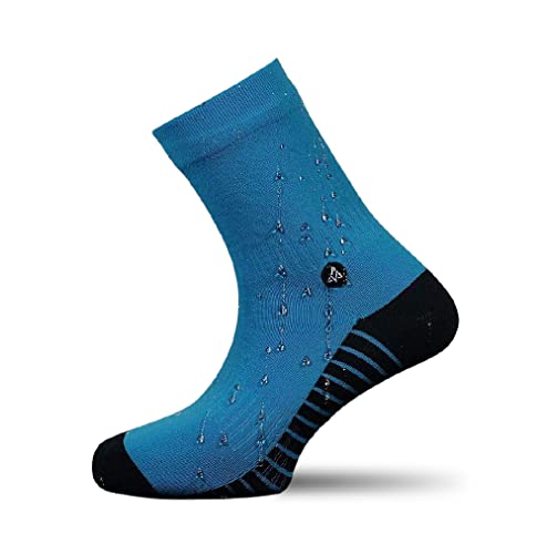 VER JARI Calcetines Impermeables Verjari | Waterproof Interior bambú | Azul (Azul, 39-42)