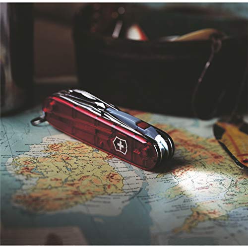 Victorinox Navaja de bolsillo Spartan Lite con impresión en la carcasa I Regalo para hombres y mujeres I para cumpleaños I Navaja suiza personalizada con 15 funciones 1.7804.T