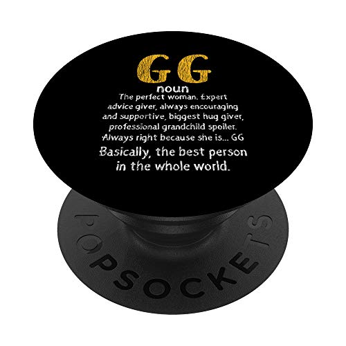 Vintage G-G Definición Abuela Familia Abuela Día de la Madre PopSockets PopGrip Intercambiable