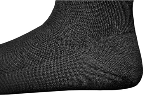 vitsocks Calcetines Sin Elástico 98% Algodón Mujer (3 PARES) No Presión Hinchazón Leve, negro, 35-38