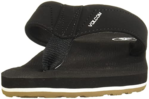 Volcom Victor SNDL Chancletas, Hombre, Negro, 45 EU