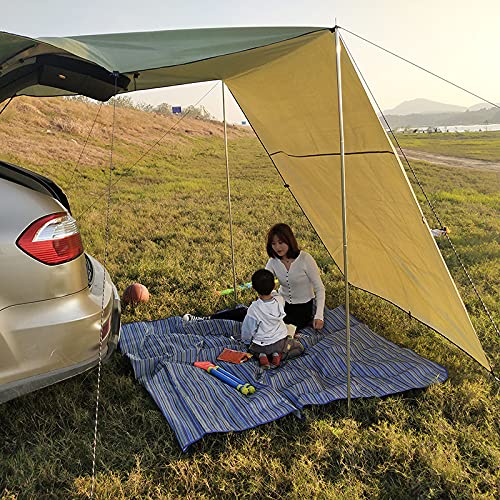 wangshang Toldo lateral para coche, toldos laterales para coche, pantalla de sombra, kit completo para camping, tráiler, baldaquino para SUV playa y exterior