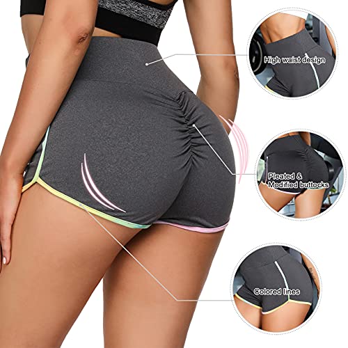 Wayleb Leggings Mujer Mallas Corta Mujer Verano Pantalones Corto Deporte Mujer Cintura Alta Yoga Leggings Elásticos y Transpirables