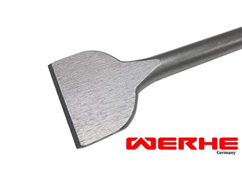 WERHE ® Juego de puntas de cincel SDS Max 3 piezas 18 20 50 x 600 mm punta de espátula fría boquilla plana para martillo de demolición