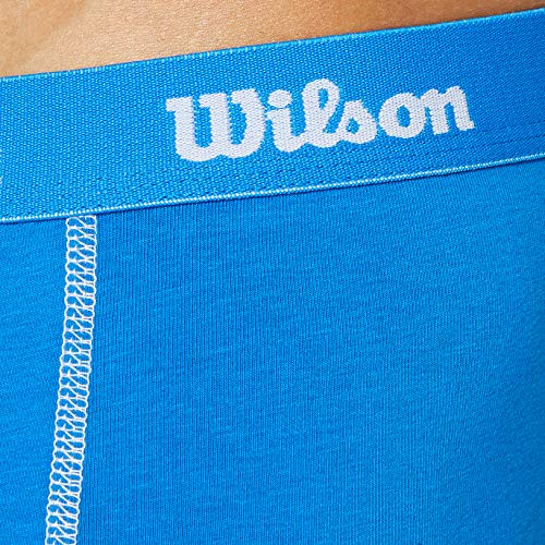 Wilson Calzoncillos para Hombre, Bóxers Value Cotton Range (Pack de 3), AZUL CLARO/AZUL/NEGRO, XL