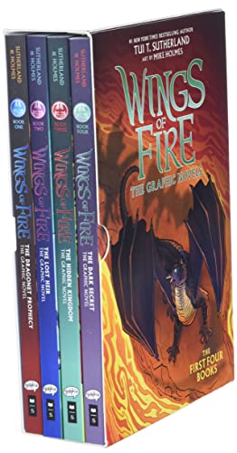 Wings of Fire Graphix Paperback Box Set (The Dragonet Prophecy, The Lost Heir, The Hidden Kingdom and The Dark Secret): The Dragonet Prophecy / the Lost Heir / the Hidden Kingdom / the Dark Secret