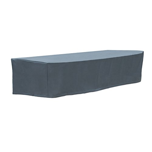 WOLTU Funda para Muebles de Jardín Cubierta Protectora Exterior de Polvo para Mesa contra Viento Lluvia Sol Protección UV Impermeable Antracita 218x77x55cm GZ1173an