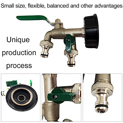 XYDZ 3PCS S60x6 Depósito IBC Tapa de Adaptador Cubierta para Tapa Tanque de Almacenamiento Roscado Plástico Contenedor de Líquidos Adaptador Manguera Jardín Rosca Interior Accesorio Agua-Negro