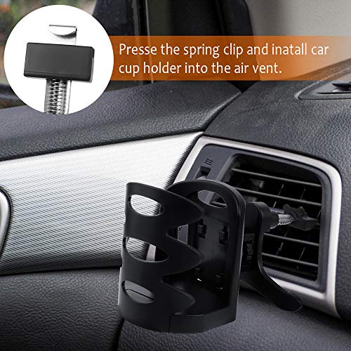 Yangfei 3pcs Posavasos Coche, Soporte Vaso Coche Soporte para Bebidas Coche, Ajustables Soportes para Botellas para Coche, Portavasos para Ventilación de Coche (Diámetro de Taza Dentro de 7 cm)