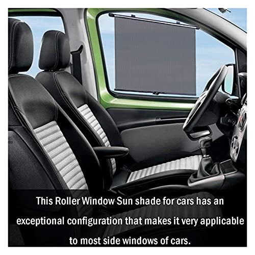 YANGQING QIAOMIN Durable Car Sun Shade Lateral Ventana Cubierta Automático Roller Coche Telescópico Bloque Retráctil Automotriz Sun Aislation Sunshade (Color : 40X45CM 2PCS)