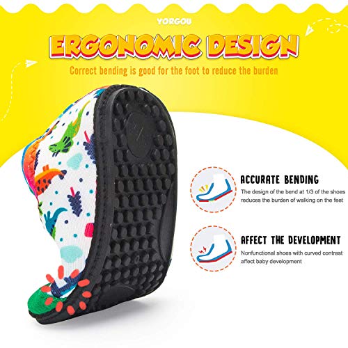 Yorgou Zapatos de Agua para niños y niñas, Zapatos de Playa para niños pequeños, Calcetines acuáticos Descalzos Antideslizantes para Piscina y Playa