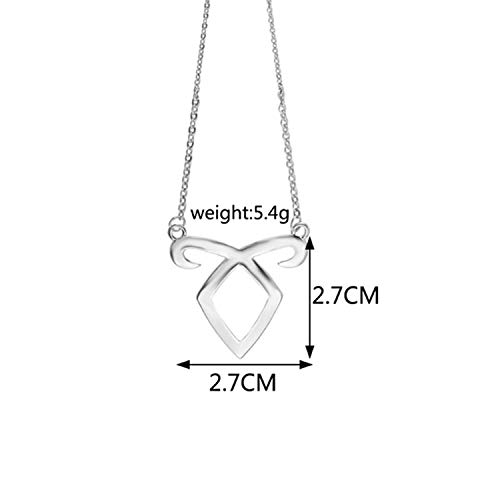 YouU Power Rune Necklace SHADOWHUNTER Instrumentos Mortales Colgante Angélico Clary Fray,con Caja