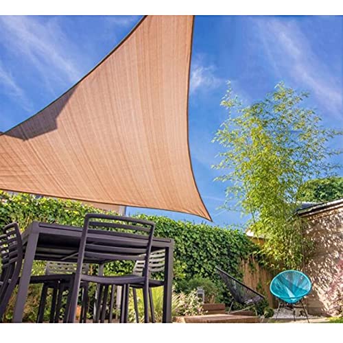 YUDEYU Vela de Sombra Toldo 185g/㎡ Patio Villa Sombreado Proteccion Solar Red de Sombra (Color : Beige, Size : 4x4m)