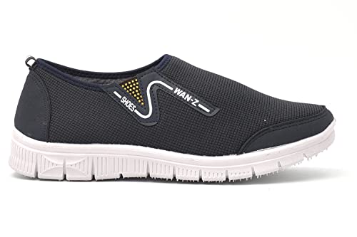 Zapatilla Deportiva Hombre - Calzado Casual Sin Cordones - Ligeras, Transpirables y Cómodas (Azul Marino, Numeric_45)