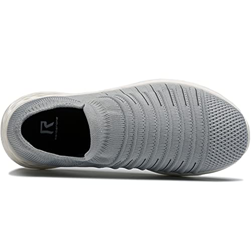 Zapatillas Casuales para Hombre Calzado Deportivo Bajas de Moda Sandalias de Verano Ligeras y Transpirables Gris 41