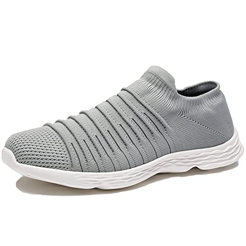 Zapatillas Casuales para Hombre Calzado Deportivo Bajas de Moda Sandalias de Verano Ligeras y Transpirables Gris 41