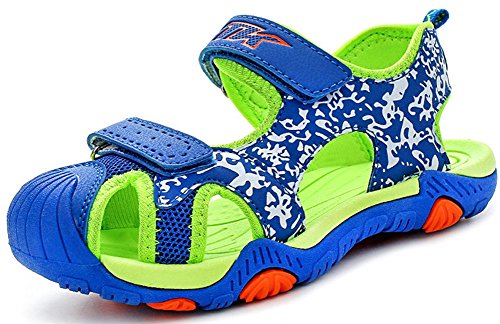 Zapatillas de Deporte al Aire Libre Sandalias del niño de Verano Playa Piscina Las Zapatillas de Deporte,2 Azul,28 EU