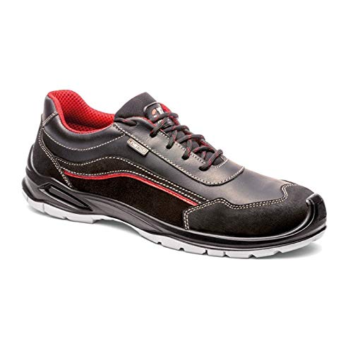 Zapatillas de seguridad deportiva hidrofugada resistente al agua para hombre y Mujer/Zapato de trabajo comodo,puntera reforzada en fibra de vidrio(no acero)Calzado laboral antideslizantes (numeric_45)