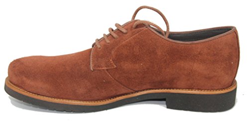 Zapato de Cordones Pala Lisa en Piel Ante Becerro Impermeable BARRATS para Hombre Color Marrón Medio