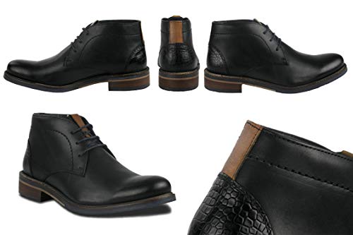 Zerimar Botines de Piel hombre | Botas hombre invierno | Zapatos de hombre | Botines de cuero | Botas para hombre | Botas Chukka | Botas piel caballero